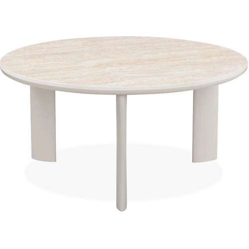 Ingram Coffee Table in Sintered Stone & Light Gray Finish