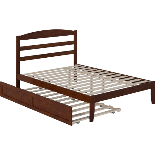 Warren Full Bed w/ Twin Trundle in Walnut Finish