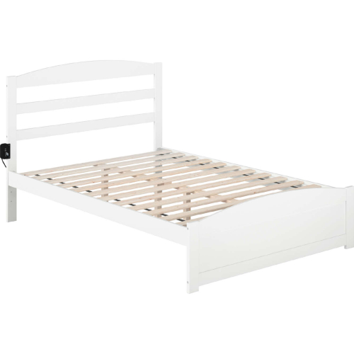 Warren Full Bed w/ Footboard in White Finish