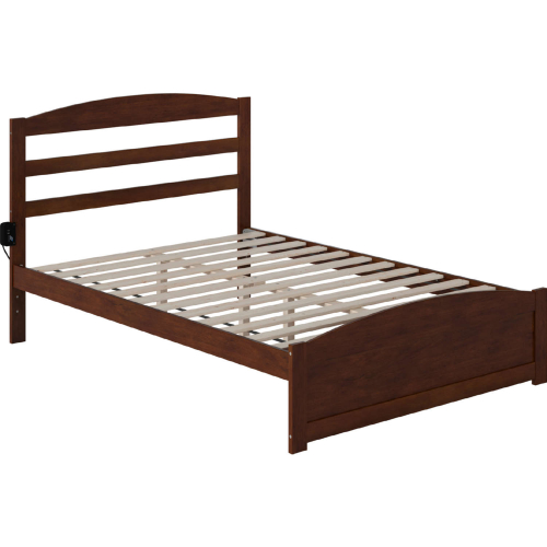 Warren Full Bed w/ Footboard in Walnut Finish