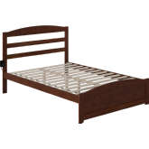 Warren Full Bed w/ Footboard in Walnut Finish