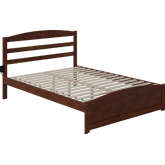 Warren Queen Bed with Footboard in Walnut Finish