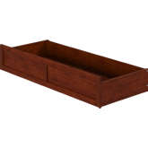 Urban Queen Foot Underbed Drawer in Walnut Finish