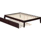 Colorado Full Bed with Twin Trundle in Espresso