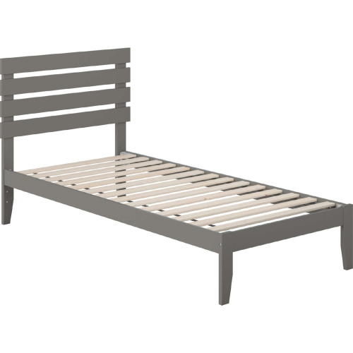 Oxford Twin Extra Long Bed w/ USB Turbo Charger in Grey