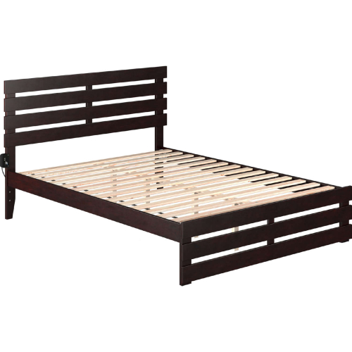 Oxford Queen Bed w/ Footboard in Espresso Finish