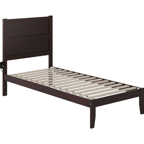 NoHo Twin XL Bed in Espresso Finish Wood