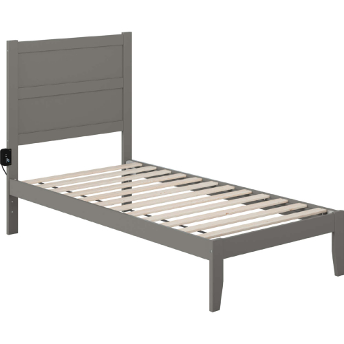 NoHo Twin Bed in Grey Finish