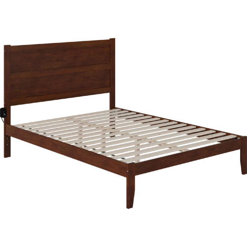 NoHo Queen Bed in Walnut Finish