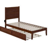 NoHo Twin XL Bed w/ Twin XL Trundle in Walnut Finish