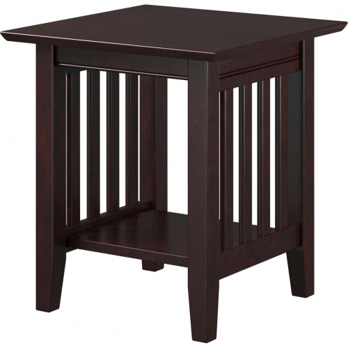 Mission End Table in Espresso