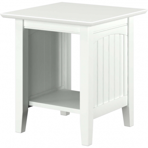 Nantucket End Table in White