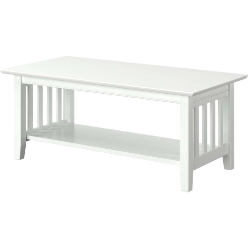 Mission Coffee Table in White