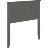 Nantucket Twin Headboard in Atlantic Grey