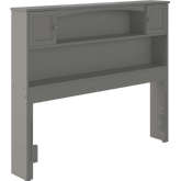 Newport Bookcase Headboard Full Atlantic Grey