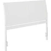 Portland Queen Sleigh Headboard in White Finish Wood