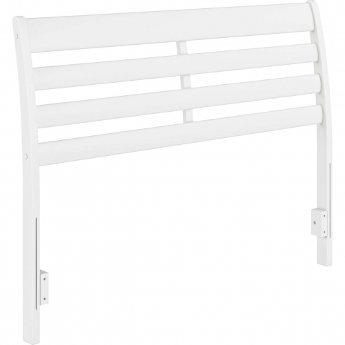 Savannah Full Headboard w/ Attachable Charger in White Finish Wood