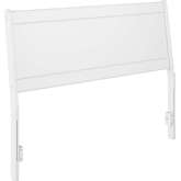 Casanova Queen Panel Headboard in White Solid Wood