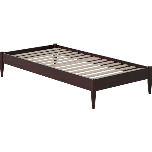 Pasadena 14" Twin XL Platform Bed Frame in Espresso Finish Wood