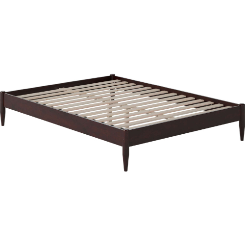 Pasadena 14" Queen Platform Bed Frame in Espresso Finish Wood