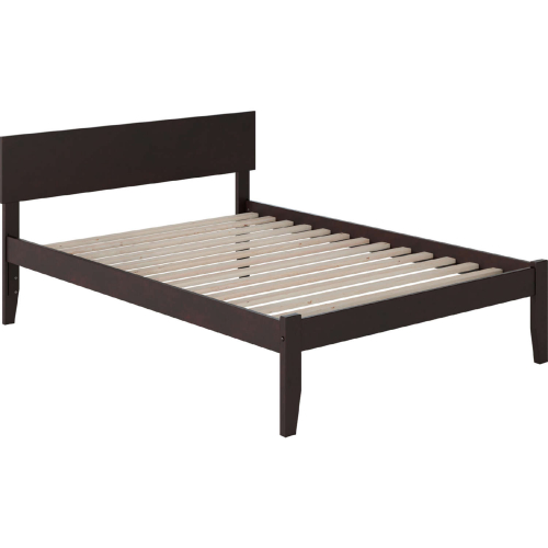 Orlando Full Bed w/ Open Foot Rail in Espresso