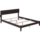 Orlando KIng Bed w/ Open Footboard & Turbo Charger in Espresso