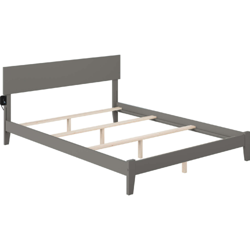 Orlando King Bed in Atlantic Grey