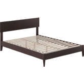 Aria Full Low Profile Platform Bed w/ USB in Espresso Finish Wood