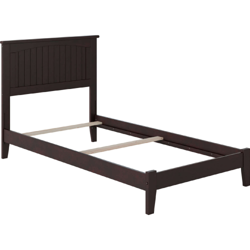 Nantucket Twin XL Bed w/ Open Footboard & Turbo Charger in Espresso