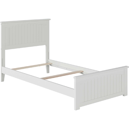 Nantucket Twin XL Bed w/ Matching Footboard in White