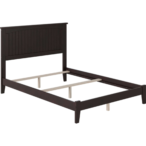 Nantucket Full Bed w/ Open Footboard & Turbo Charger in Espresso