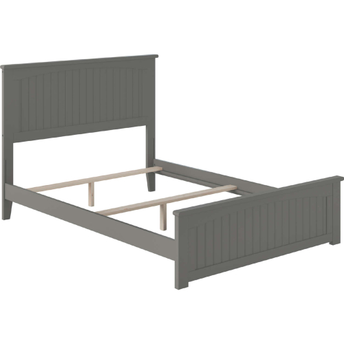 Nantucket Full Traditional Bed w/ Matching Footboard in Atlantic Grey