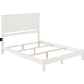 Nantucket Queen Bed w/ Open Footboard & Turbo Charger in White