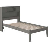 Newport Twin Platform Bed w/ Open Footboard in Atlantic Grey