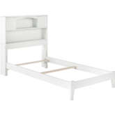 Newport Twin Bed w/ Open Footboard & Turbo Charger in White