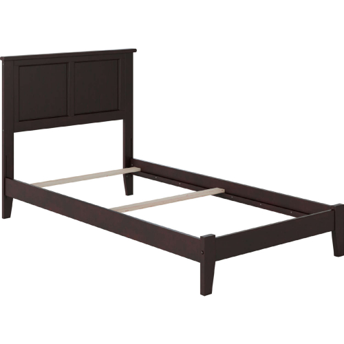 Madison Twin XL Bed with Open Footboard & Turbo Charger in Espresso