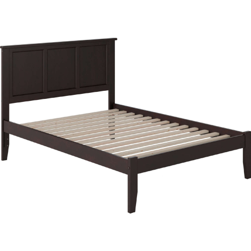 Madison Full Bed w/ Open Foot Rail in Espresso