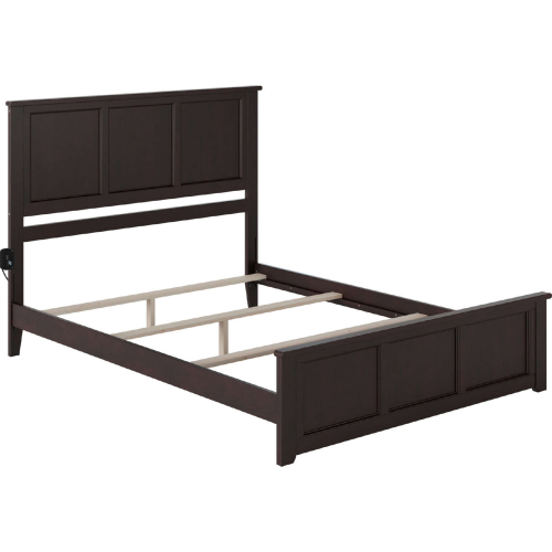 Madison Queen Bed with Matching Footboard in Espresso