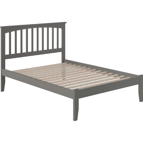 Mission Full Platform Bed w/ Open Footboard in Atlantic Grey