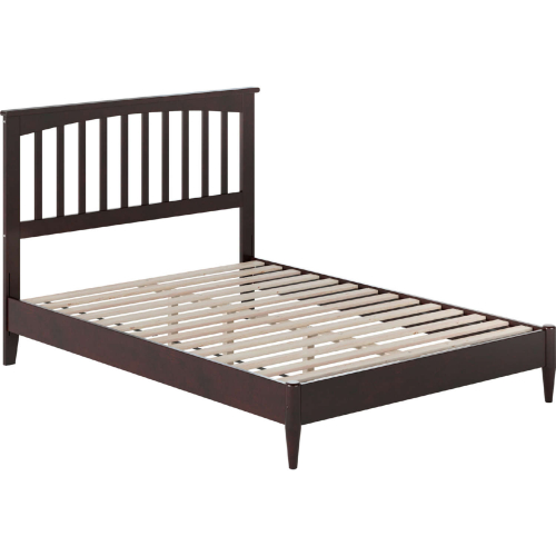 Becket Full Low Profile Platform Bed w/ USB in Espresso Finish Wood