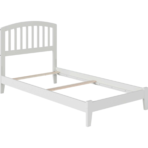 Richmond Twin XL Bed w/ Open Footboard & Turbo Charger in White