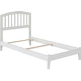 Richmond Twin XL Bed w/ Open Footboard & Turbo Charger in White