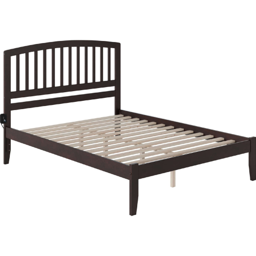 Richmond Queen Bed w/ Open Foot Rail in Espresso