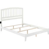 Richmond Queen Bed w/ Open Footboard & Turbo Charger in White