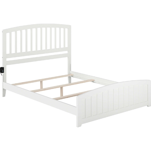 Richmond Queen Bed w/ Matching Footboard in White