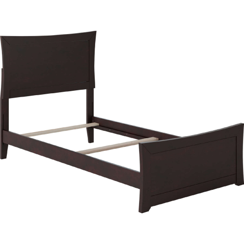 Metro Twin XL Bed w/ Matching Footboard in Espresso