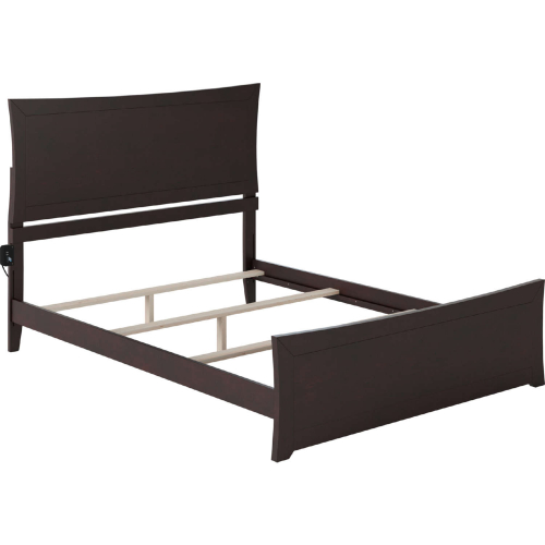 Metro Queen Bed w/ Matching Footboard in Espresso