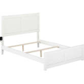 Canyon Full Bed in White Finish Wood