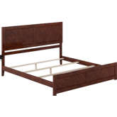 Canyon King Bed Frame in Walnut Finish Wood