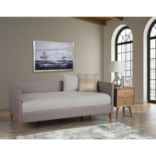 Britney Twin Daybed in Dark Grey Fabric